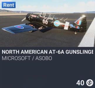 North American AT-6A Gunslinger by Microsoft / Asobo. SC 40. New on PS5