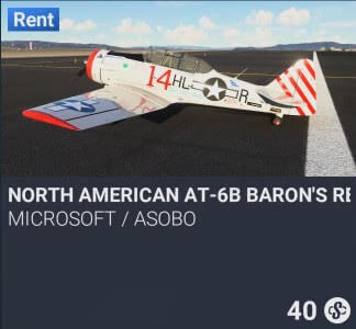 North American AT-6B Baron's Revenge by Microsoft / Asobo. SC 40. New on PS5