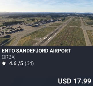 ENTO Sandefjord Airport by Orbx. USD 17.99. Update on PC and Xbox