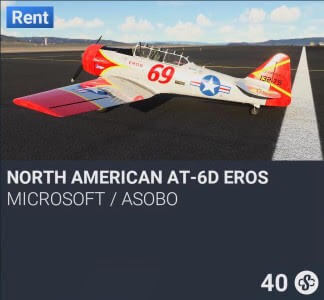 North American AT-6D Eros by Microsoft / Asobo. SC 40. New on PS5