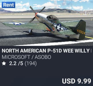 North American P-51D Wee Willy II by Microsoft / Asobo. USD 9.99. New on PC and Xbox
