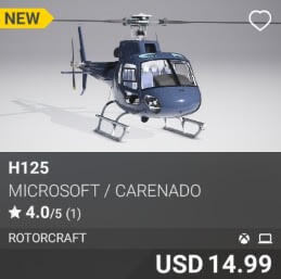 H125 by Microsoft / Carenado. USD 14.99. New on PC and Xbox