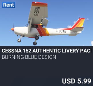 Cessna 152 Authentic Livery Pack by Burning Blue Design. USD 5.99. New on PC and Xbox