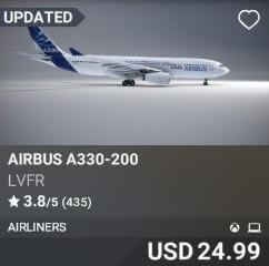 Airbus A330-200 by LVFR. USD 24.99. Update on PC and Xbox