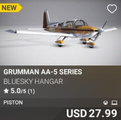 Grumman AA-5 Series by BlueSky Hangar. USD 27.99. New on PC