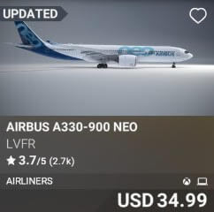 Airbus A330-900 NEO by LVFR. USD 34.99. Update on PC and Xbox