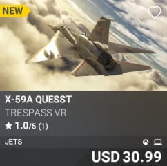 X-59A QueSST by Orbx. USD 30.99. New on PC and Xbox
