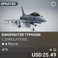 Eurofighter Typhoon by CJSimulations. USD 25.49. Update on PC and Xbox