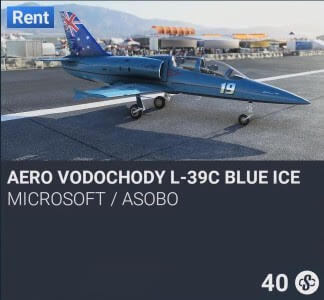 Aero Vodochody L-39C Blue Ice by Microsoft / Asobo. SC 40. New on PS5