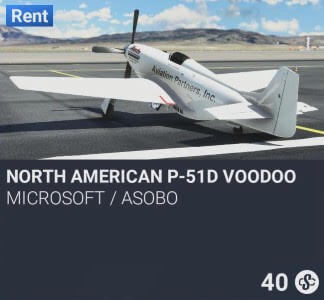North American P-51D Voodoo by Microsoft / Asobo. SC 40. New on PS5