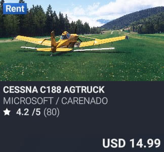 Cessna C188 Agtruck by Microsoft / Carenado. USD 14.99. Update on PC and Xbox