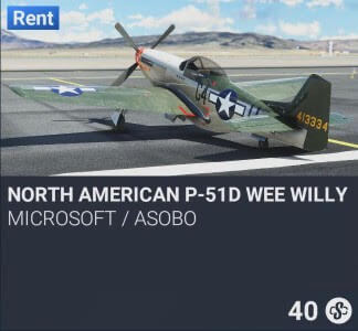 North American P-51D Wee Willy II by Microsoft / Asobo. SC 40. New on PS5