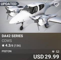 DA42 Series by COWS. USD 29.99. Update on PC and Xbox