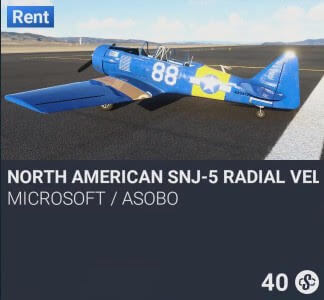 North American SNJ-5 Radial Velocity by Microsoft / Asobo. SC 40. New on PS5