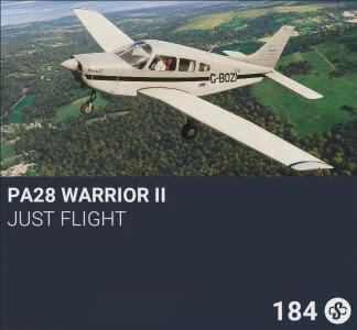 PA28 Warrior II by Just Flight. SC 184. New on PS5