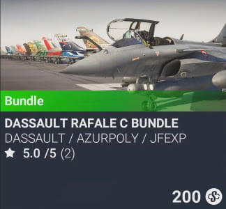 Dassault Rafale C Bundle by Dassault / AzurPoly / JFEXP. SC 20. New on PS5