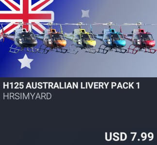 H125 Australian Livery Pack 1 by HRSimYard. USD 7.99. New on PC and Xbox