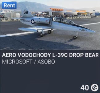 Aero Vodochody L-39C Drop Bear by Microsoft / Asobo. SC 40. New on PS5