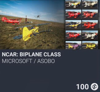 NCAR: Biplane Class by Microsoft / Asobo. SC 100. New on PS5