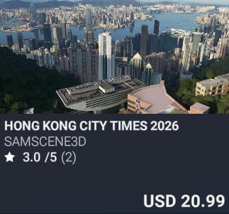 Hong Kong City Times 2026 by SamScene3D. USD 20.99. New on PC and Xbox