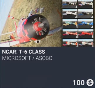NCAR: T-6 Class by Microsoft / Asobo. SC 100. New on PS5