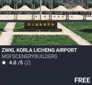 ZWKL Korla Licheng Airport by MSFScenerybuilders. USD 14.99. New on PC and Xbox