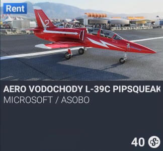 Aero Vodochody L-39C Pipsqueak by Microsoft / Asobo. SC 40. New on PS5