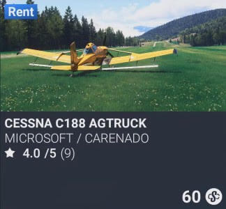 Cessna C188 Agtruck by Microsoft / Carenado. SC 60. Update on PS5