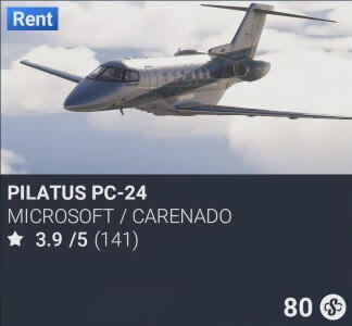 Pilatus PC-24 by Microsoft / Carenado. SC 80. Update on PS5