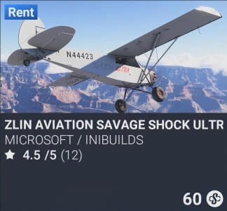 Zlin Aviation Savage Shock Ultra by Microsoft / iniBuilds. SC 60. Update on PS5