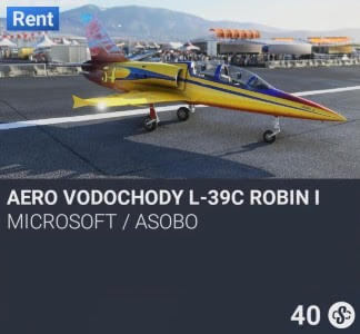 Aero Vodochody L-39C Robin I by Microsoft / Asobo. SC 40. New on PS5