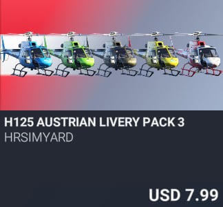 H125 Austrian Livery Pack 3 by HRSimYard. USD 7.99. New on PC and Xbox