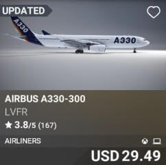 Airbus A330-300 by LVFR. USD 29.49. Update on PC and Xbox