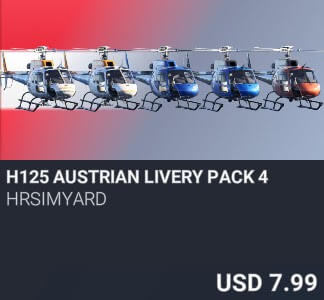 H125 Austrian Livery Pack 4 by HRSimYard. USD 7.99. New on PC and Xbox