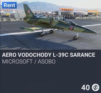 Aero Vodochody L-39C Sarance by Microsoft / Asobo. SC 40. New on PS5