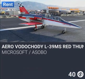 Aero Vodochody L-39MS Red Thunder by Microsoft / Asobo. SC 40. New on PS5