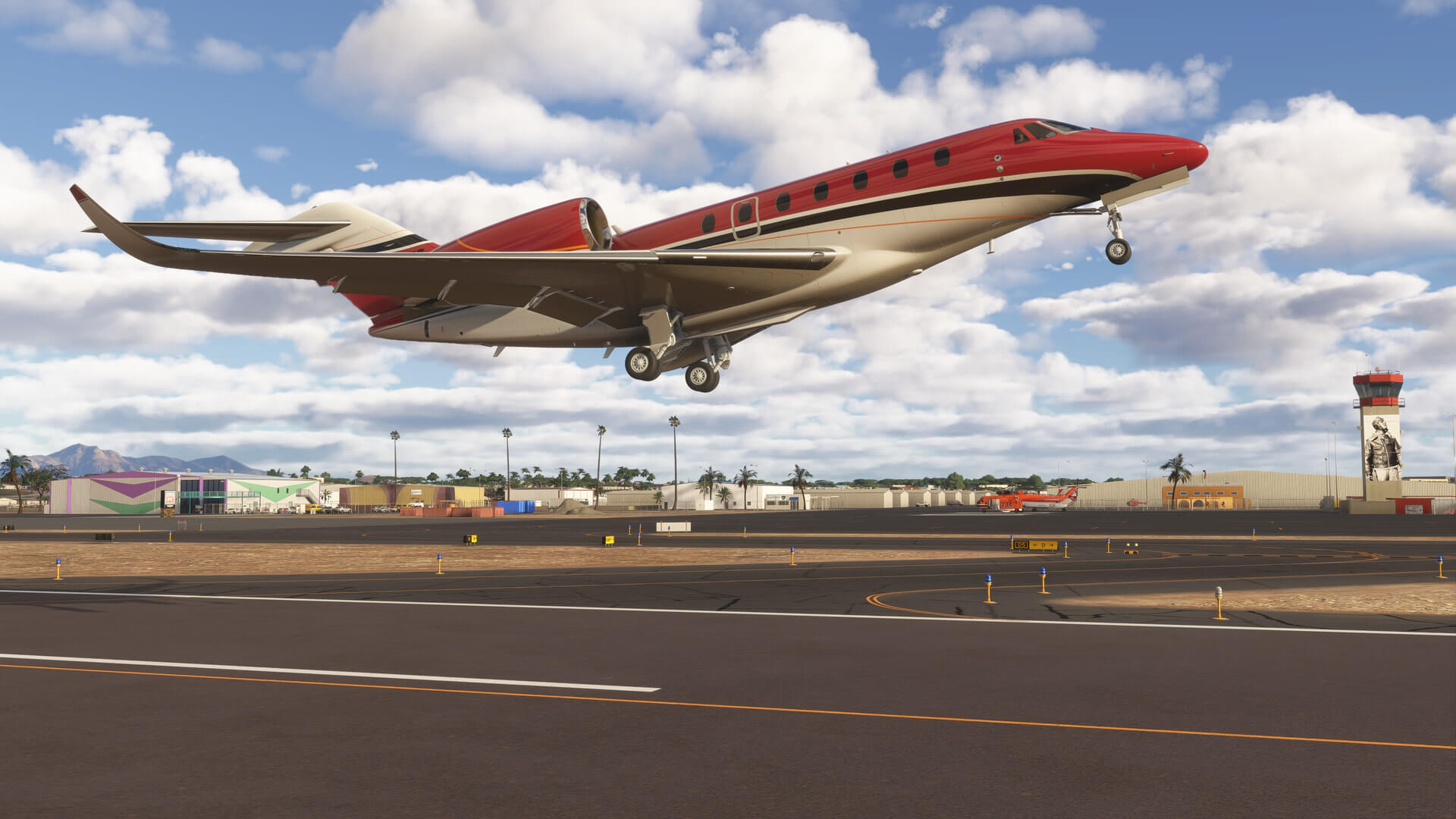 A Cessna Citation X rotates during take off